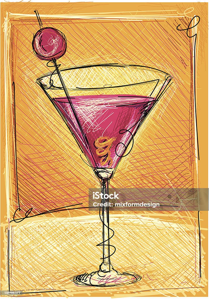 cocktailsession - arte vectorial de Bebida libre de derechos