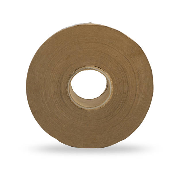 istock Roll brown paper on white background isolated with clipping path 1181983957