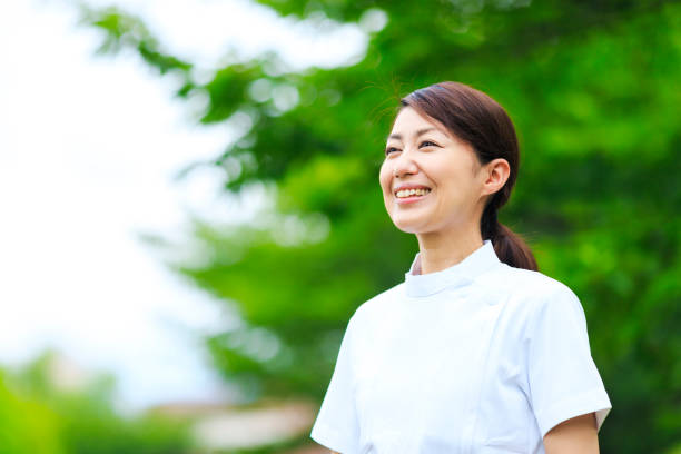 istock A nurse woman in a refreshing green 1181984758