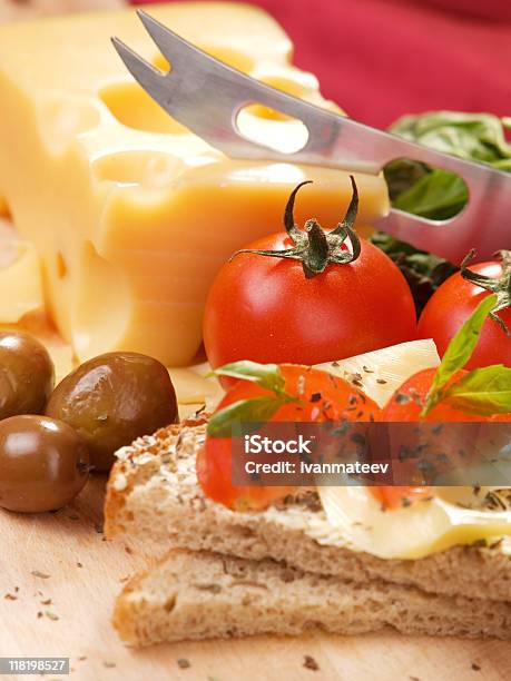 치즈 샌드위치 토마토색 0명에 대한 스톡 사진 및 기타 이미지 - 0명, 건강한 식생활, 구다 치즈