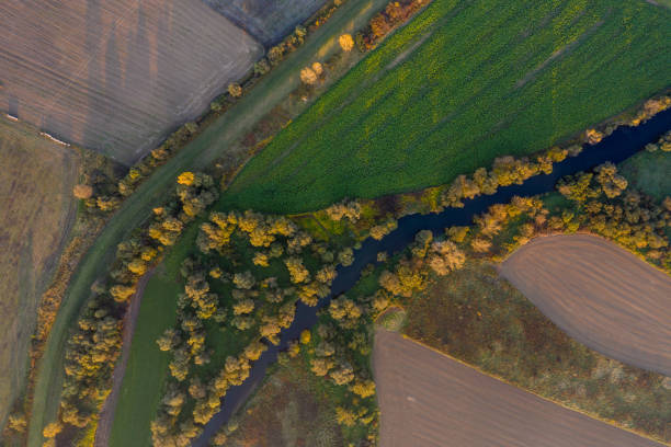 istock agriculture land drone view 1181987041