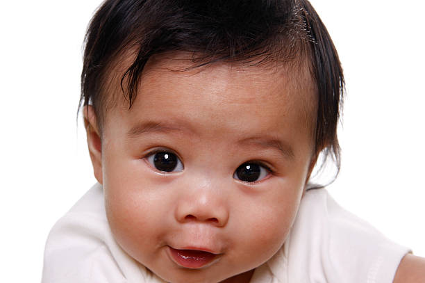 istock Cute Asian Baby Face Close Up 118198927