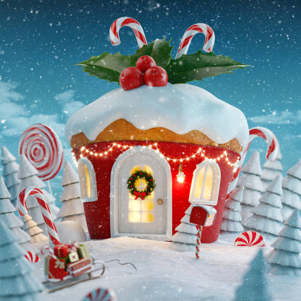 istock Amazing fairy Christmas house 1181990247