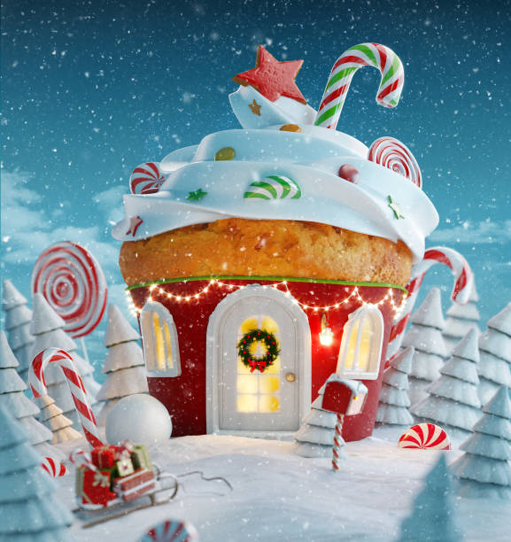 istock Amazing fairy Christmas house 1181990254