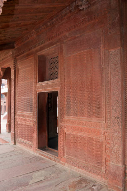 Fatehpur Sikri, Agra, India. Agra, Uttar Pradesh / India - February 7, 2012 : The exterior part of the Turkish Sultan's house in the courtyard of the Jodhabai's palace in Fatehpur Sikri, Agra. jodha bai's palace stock pictures, royalty-free photos & images