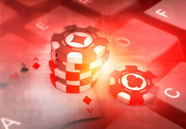 istock Rummy and Poker on keyboard 1181994246