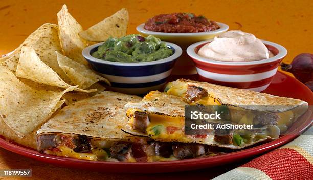 Quesadilla Stock Photo - Download Image Now - Appetizer, Beef, Cheese