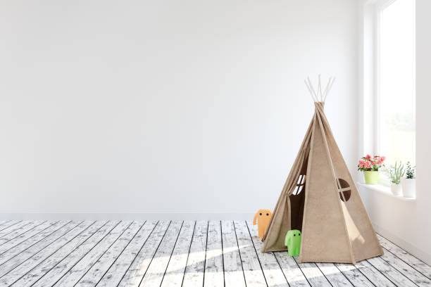 istock Children room scandinavian style 3D rendering 1181999810