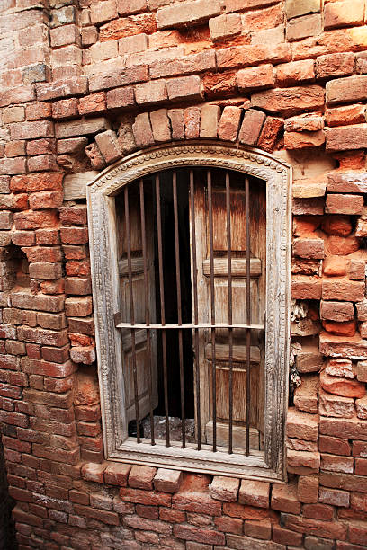 istock Antique Carved Wood Window 118200105