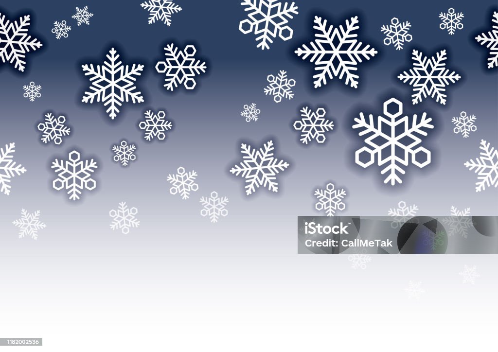 Snow Seem Less Background Seamless Vector Snow Background Illustration With Text Space Stock ...