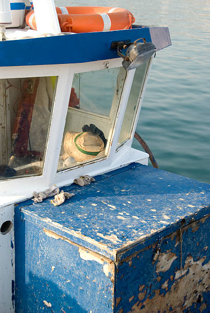 Navio de pesca - fotografia de stock