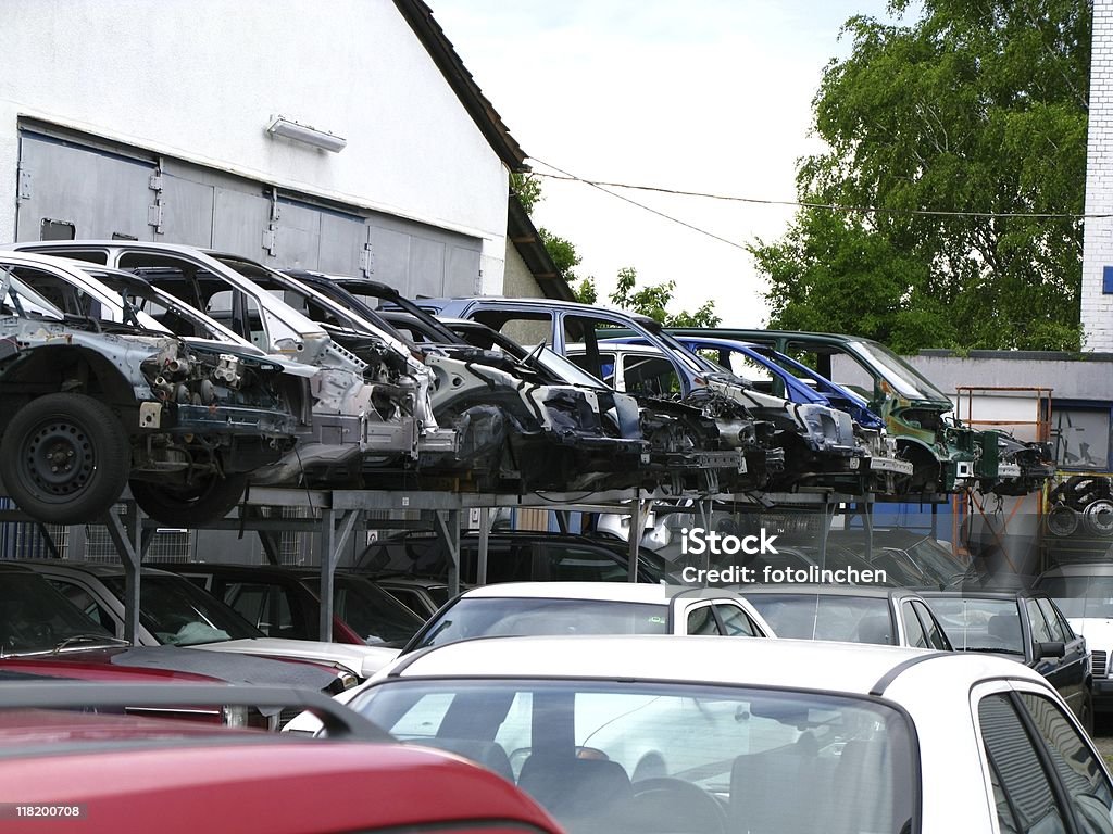 Auto-recycling - Lizenzfrei Abfallwirtschaft Stock-Foto