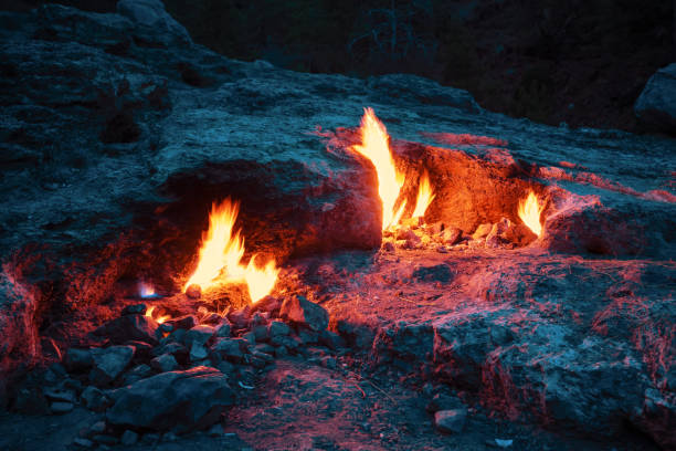 istock Eternal lights on Mount Chimera or Yanartash 1182009988