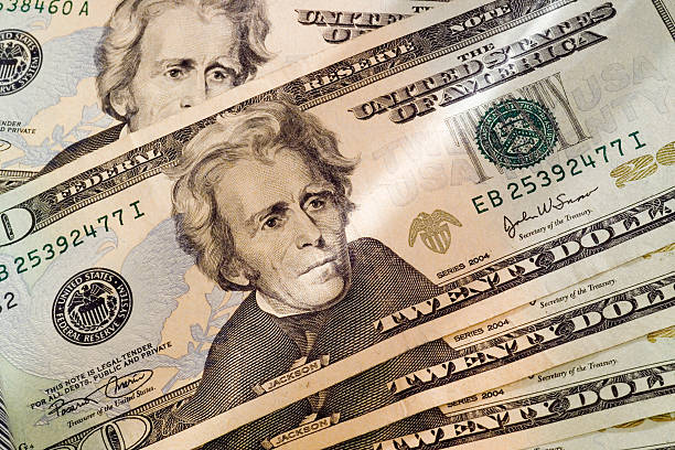 istock Pile of twenty dollar bills 118201249
