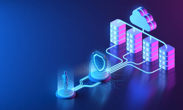 cloud computing isometric