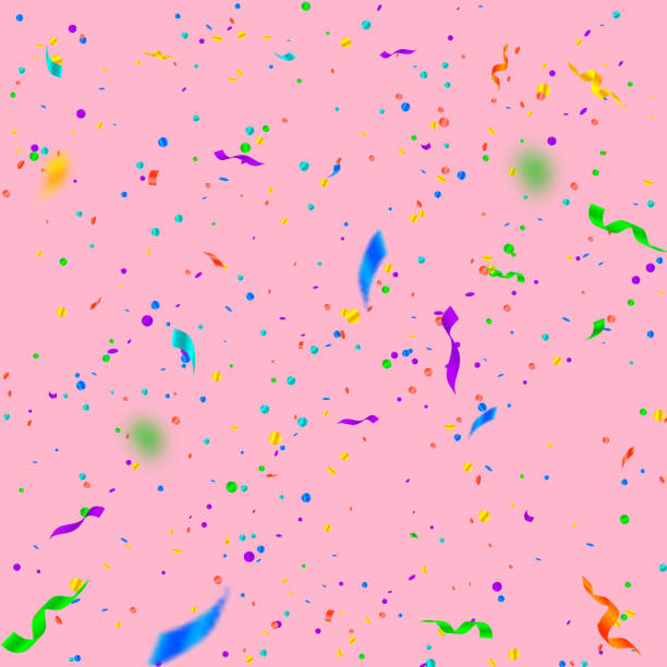 istock Streamers and confetti. Colorful tinsel and foil r 1182018305
