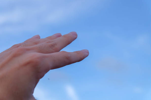 Hand stretched to the sky