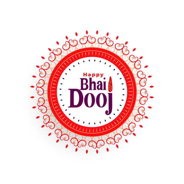 ilustrações de stock, clip art, desenhos animados e ícones de happy bhai dooj beautiful background in indian style - 24120