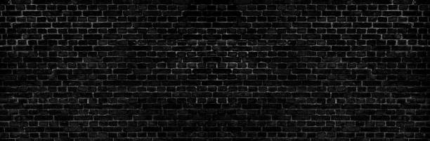 istock Rustic black grunge brick wall texture background for interior decoration. 1182024125