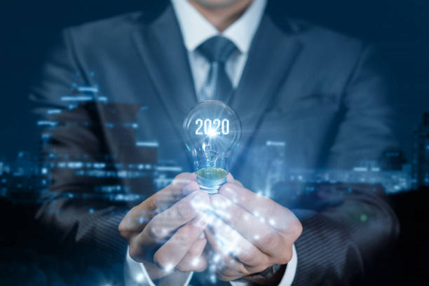 istock The concept of a new idea in 2020. 1182027663