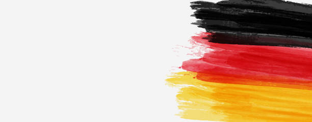 istock Banner with abstract flag of Germany 1182028950