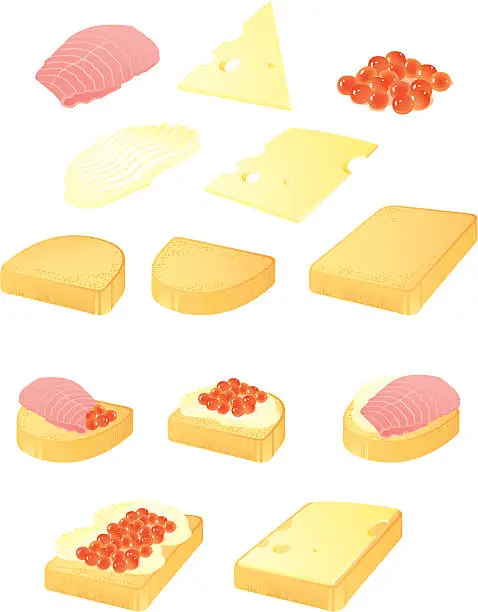 Vector illustration of Appetizers