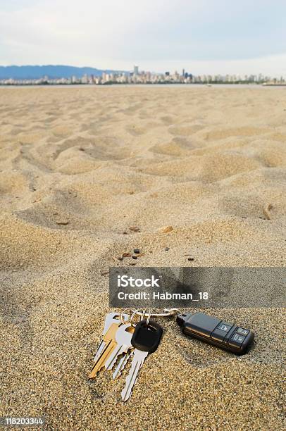 Lost Keys At Beach Stock Photo - Download Image Now - Lost, Car Key, Key