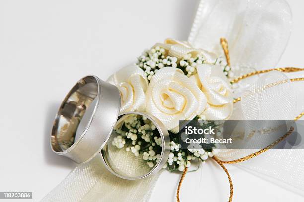 Wedding Bouquet And Rings Stock Photo - Download Image Now - Engagement, Engagement Ring, Horizontal