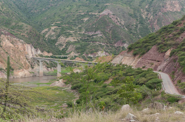 istock river a river nature between the mountains; Rio Chicamocha in Colombia. 1182039077