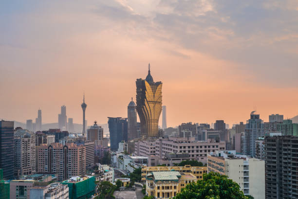istock skyline of macau at dusk 1182040460