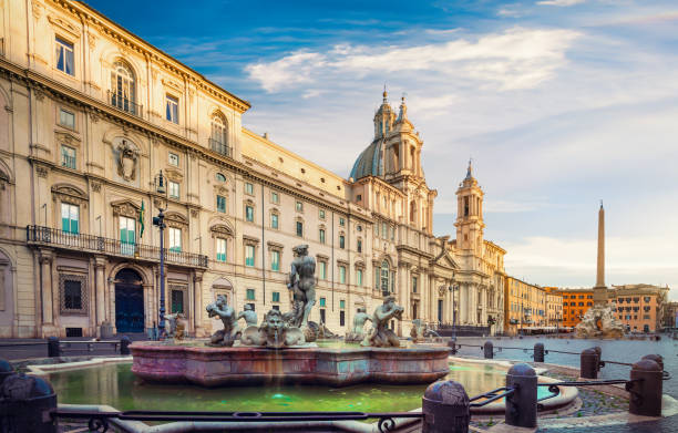 istock Piazza Navona in the morning 1182041479