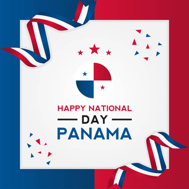 ilustrações de stock, clip art, desenhos animados e ícones de panama independence day vector design template - panama