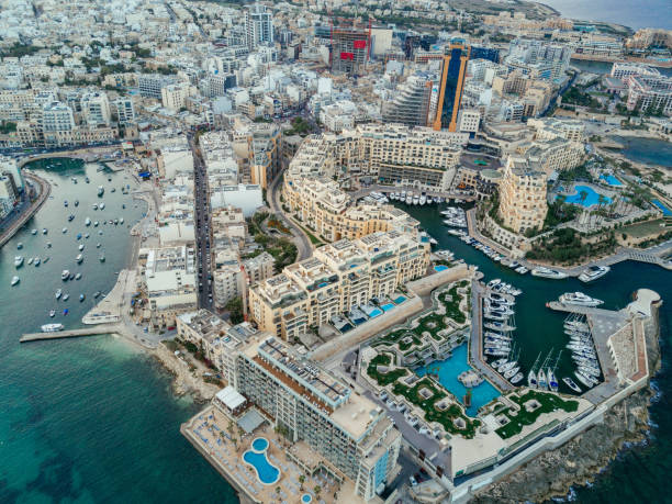 istock Malta - Mediterranean travel destination, Sliema and Valetta 1182048598
