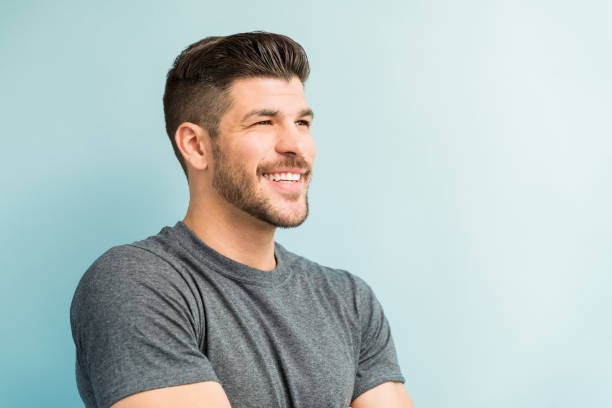 istock Happy Male With Stubble In Studio 1182053555