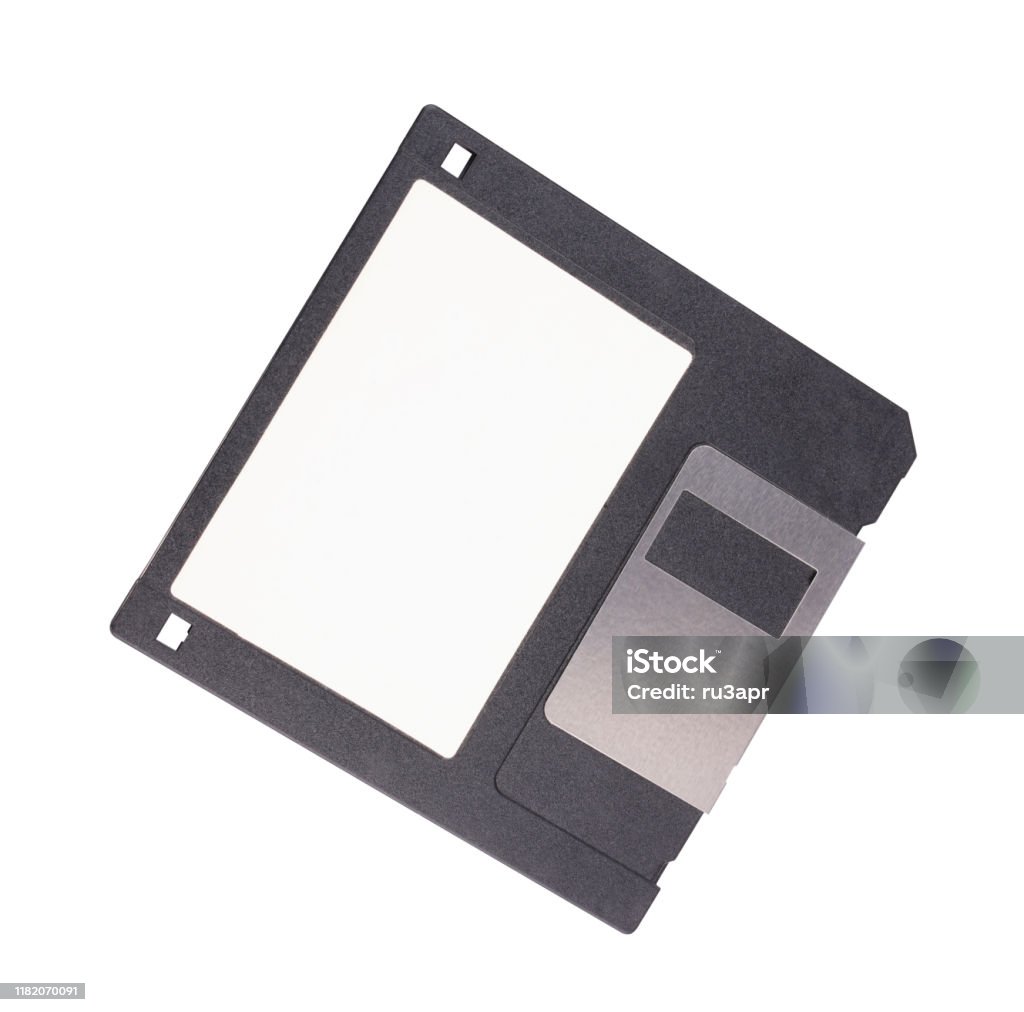 Micro Disc Computer Micro Floppy Disk Isolated Stock Photo - Download Image Now - Computer ...