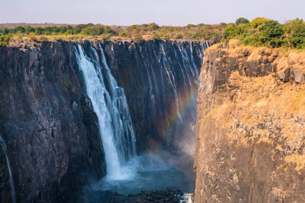 istock Victoria Falls and Gorge with Rainbow 1182071963