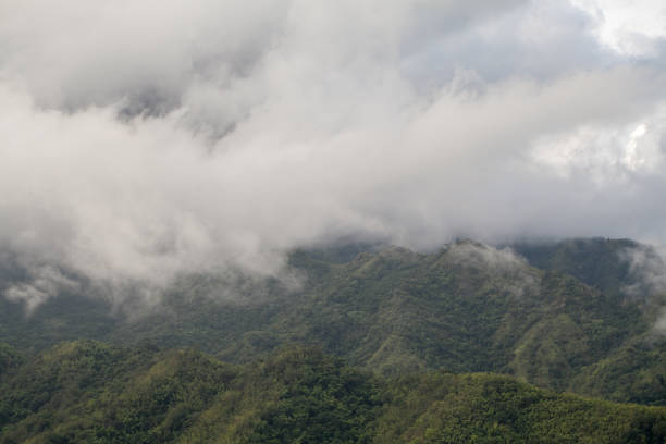 istock Fog covering the mountain 1182072096