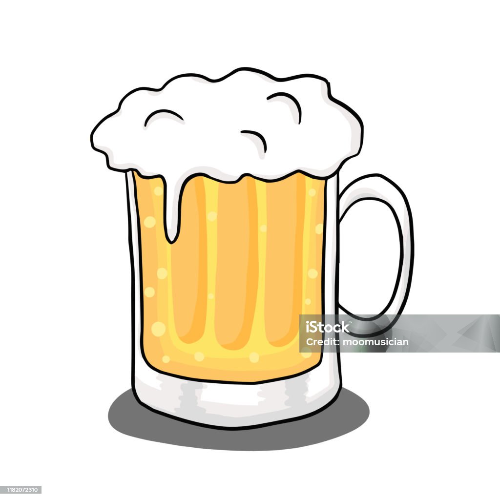 Một Ly Bia Vẽ Tay Hoạt Hình Hình minh họa Sẵn có - Tải xuống Hình ...