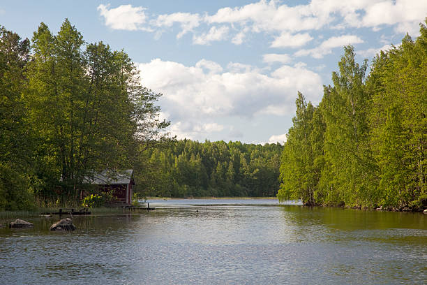 istock Lake view from Finland 118207426