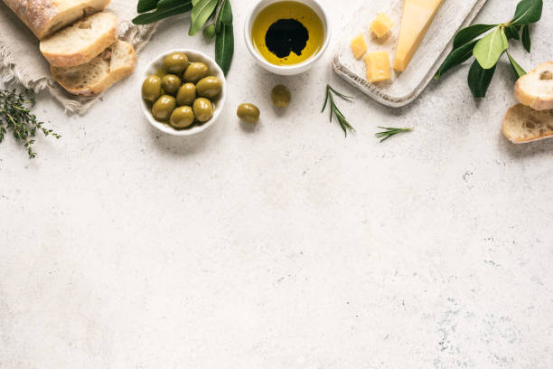 istock Mediterranean food background 1182078106