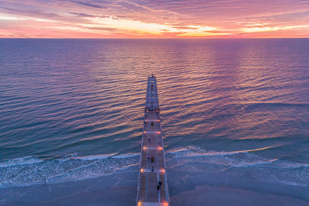 Jacksonville Beach Sunrise stock photo