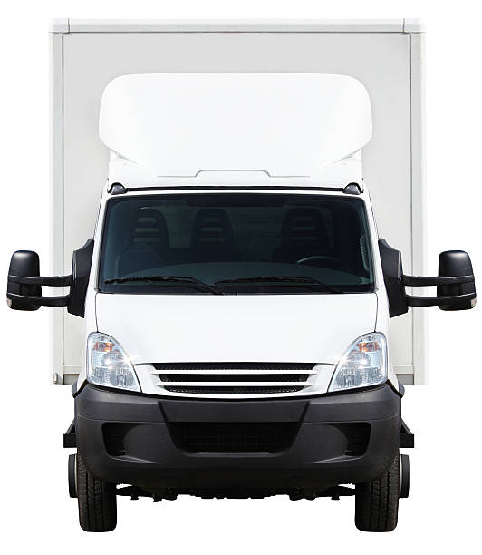 front of a small truck (clipping path included)  car transporter photos stock pictures, royalty-free photos & images