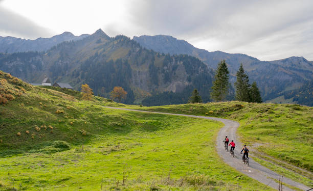 istock group of seniors on electric mountain bikes in the Bregenz Wald 1182089100