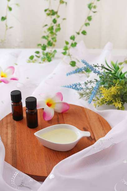istock Bottles of essential oil 1182092910