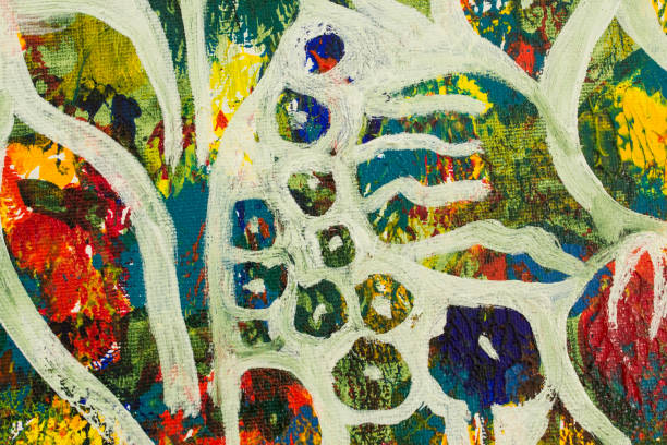 istock Detail of the Painting as a Background 1182096343