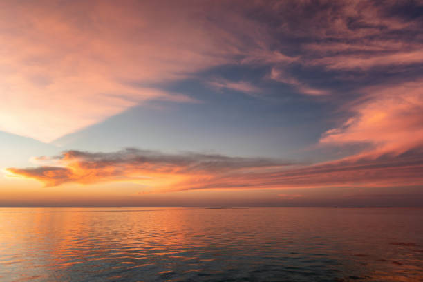 istock A colorful tropical sunset sky over the sea 1182105846