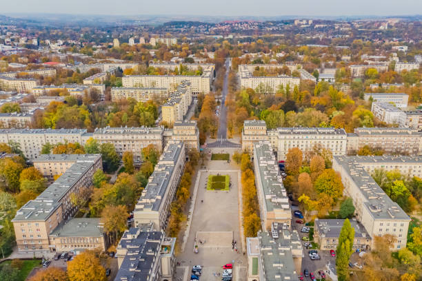 istock Realist district of Krakow - Nowa Huta 1182105917