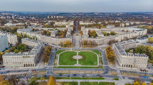 istock Realist district of Krakow - Nowa Huta 1182105943