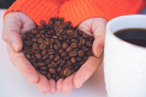 Coffee Cup, Hand, Roasted Coffee Bean, Cappuccino, Food