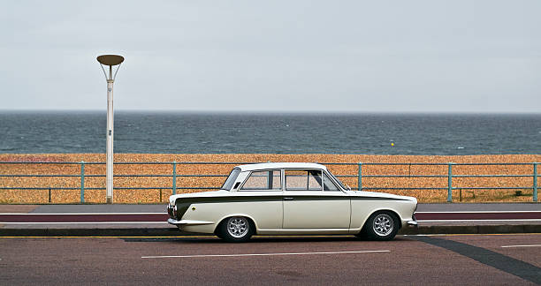 istock Vintage car at the seafront 118211225